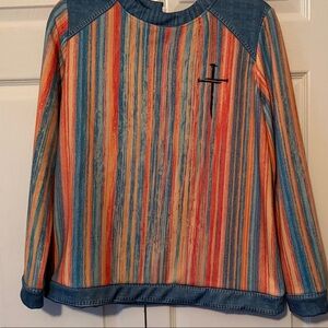 Striped Multicolor Long Sleeve Top